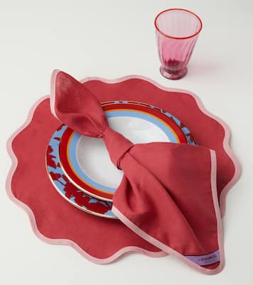 Rainbow Vino Cloud set of 2 placemats | La DoubleJ