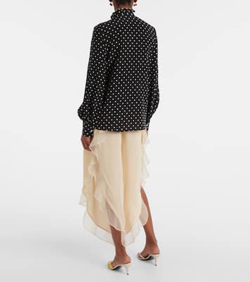 Blouse en crêpe de soie à pois | Valentino