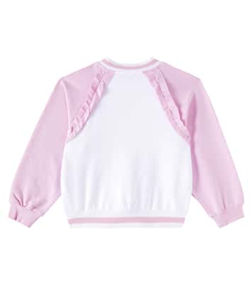 Verzierte Collegejacke aus einem Baumwollgemisch | Monnalisa
