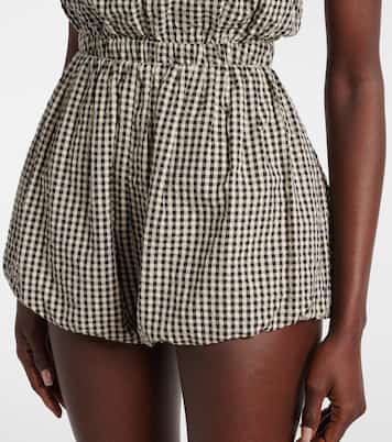 Shorts Aurelia in cotone a quadretti | Posse