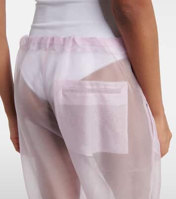 Pantaloni Trenton in organza di misto seta | Khaite