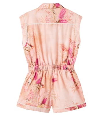 Playsuit Cascadian aus Baumwolle | Zimmermann Kids
