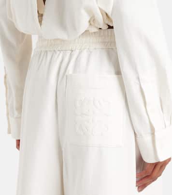 Paula's Ibiza - Pantaloni a gamba larga in cotone | Loewe