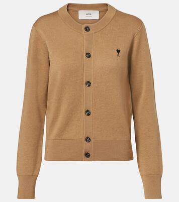 Ami De Cœur virgin wool cardigan | Ami Paris