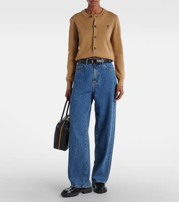 Ami De Cœur virgin wool cardigan | Ami Paris