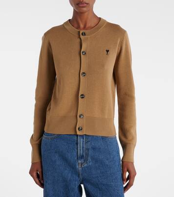 Ami De Cœur virgin wool cardigan | Ami Paris