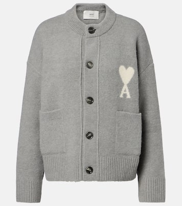 Ami de Cœur alpaca and wool-blend cardigan | Ami Paris