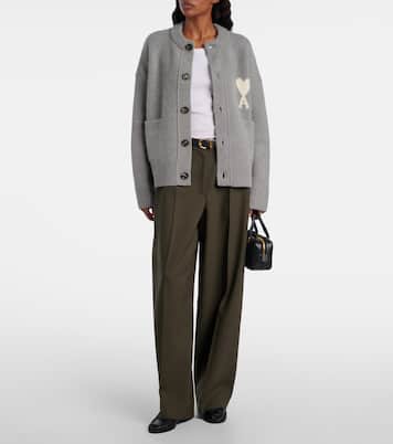 Ami de Cœur alpaca and wool-blend cardigan | Ami Paris