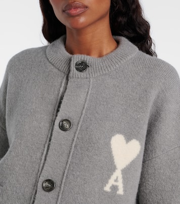 Ami de Cœur alpaca and wool-blend cardigan | Ami Paris