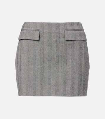 Striped wool-blend miniskirt  | Ferragamo
