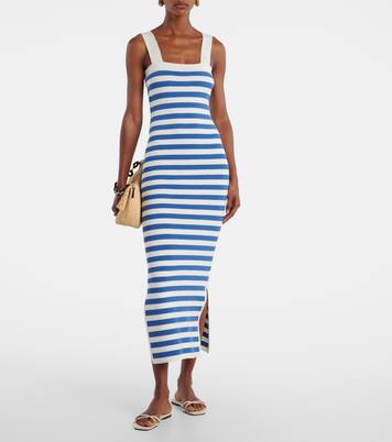 Ari striped knitted maxi dress | Posse