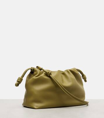 Flamenco Medium leather clucth | Loewe