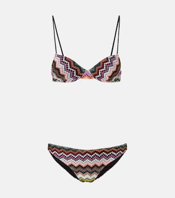 Zig Zag lamé bikini | Missoni