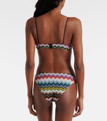 Zig Zag lamé bikini | Missoni