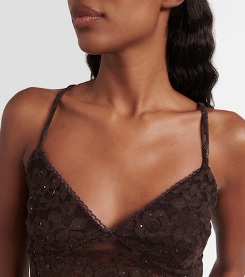 Top Daisy en dentelle à fleurs | Bananhot