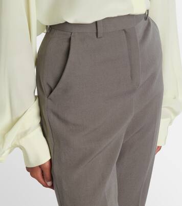 Schmale High-Rise-Hose Lucia aus Wolle | Calvin Klein