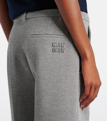 Weite High-Rise-Hose | Miu Miu