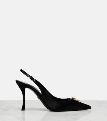 Devotion 90 satin slingback pumps | Dolce&Gabbana