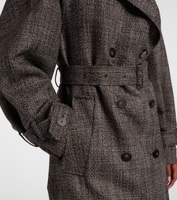 Laurin double-breasted virgin wool coat | Joseph