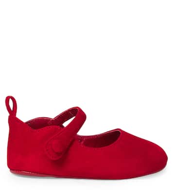 Baby Love Chick suede ballet flats | Christian Louboutin Kids