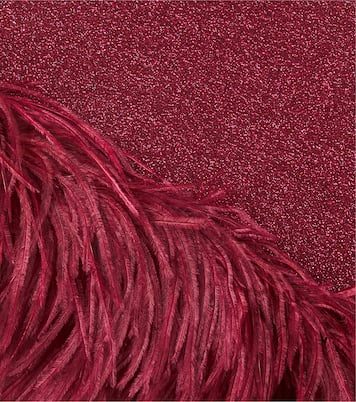 Lumière feather-trimmed skirt | Oséree Kids