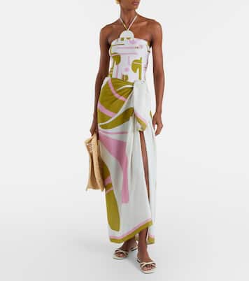 Balearic printed beach cover-up | Adriana Degreas