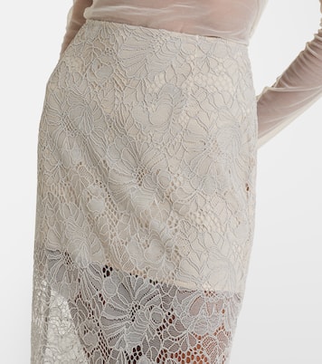 Floral lace guipure pencil skirt | Rotate