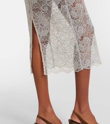 Floral lace guipure pencil skirt | Rotate