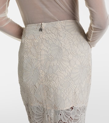 Floral lace guipure pencil skirt | Rotate