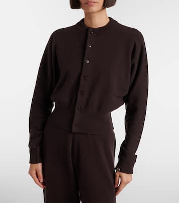 Blouson cashmere-blend cardigan | Extreme Cashmere