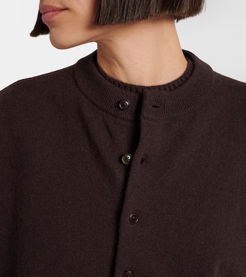 Blouson cashmere-blend cardigan | Extreme Cashmere