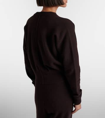 Blouson cashmere-blend cardigan | Extreme Cashmere