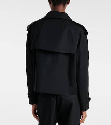 Cropped cotton gabardine trench coat | Burberry
