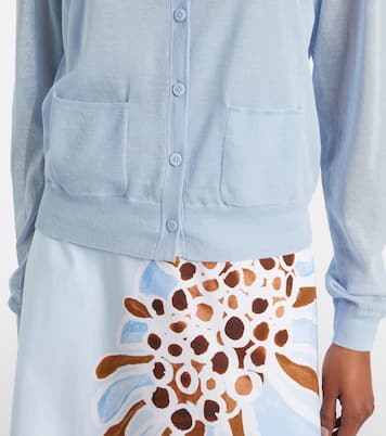 Summer semi-sheer cotton-blend cardigan | Dorothee Schumacher