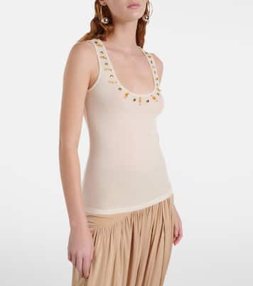 Beaded wool tank top | Xu Zhi