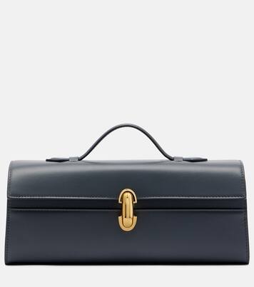 Symmetry Slim leather top-handle bag | Savette
