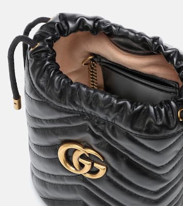 Secchiello GG Marmont Mini in pelle | Gucci