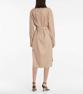 Dahlia leather midi dress | Joseph
