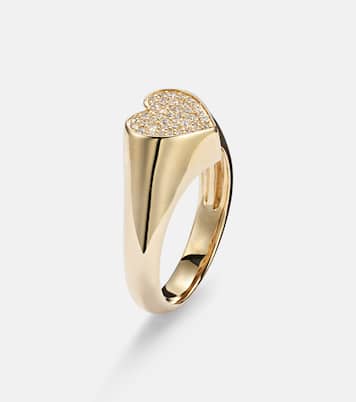 Ring aus 14kt Gelbgold mit Diamanten | Sydney Evan