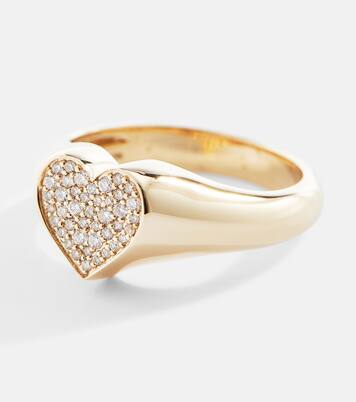 Ring aus 14kt Gelbgold mit Diamanten | Sydney Evan