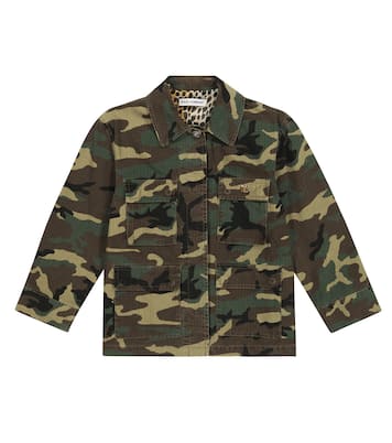 Chaqueta de algodón con camuflaje | Dolce&Gabbana Kids