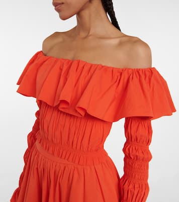 Crop top Lydia con hombros descubiertos | Caroline Constas
