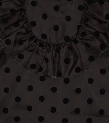 Abito in seta a pois con volant | Stella McCartney Kids