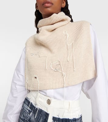 Ribbed-knit wool-blend collar | Acne Studios