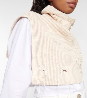 Ribbed-knit wool-blend collar | Acne Studios