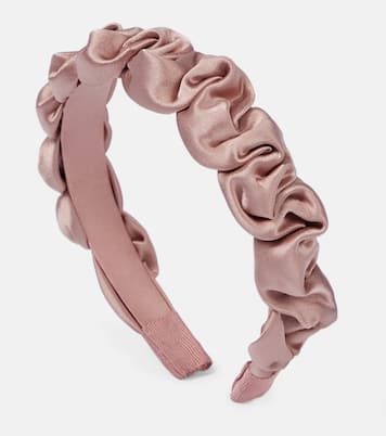 Lia silk satin headband | Jennifer Behr