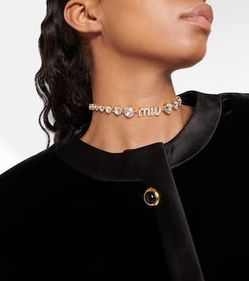 Choker mit Kristallen | Miu Miu