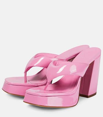 Patent leather platform sandals | Gia Borghini