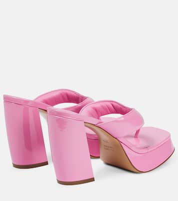 Patent leather platform sandals | Gia Borghini