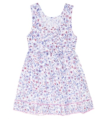 Abito Amelie in cotone con ricami | Poupette St Barth Kids